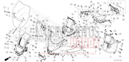 UPPER COWL/WINDSCREEN NT1100AS de 2025